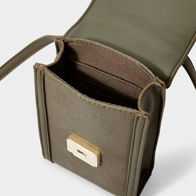 Amalfi Canvas Cell Bag in Khaki KLB2756Katie LoxtonKLB2756