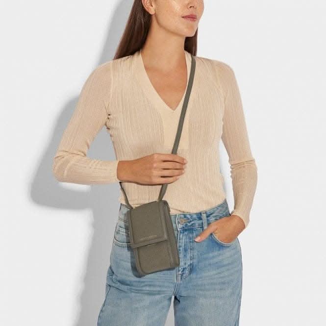 Amalfi Canvas Cell Bag in Khaki KLB2756Katie LoxtonKLB2756