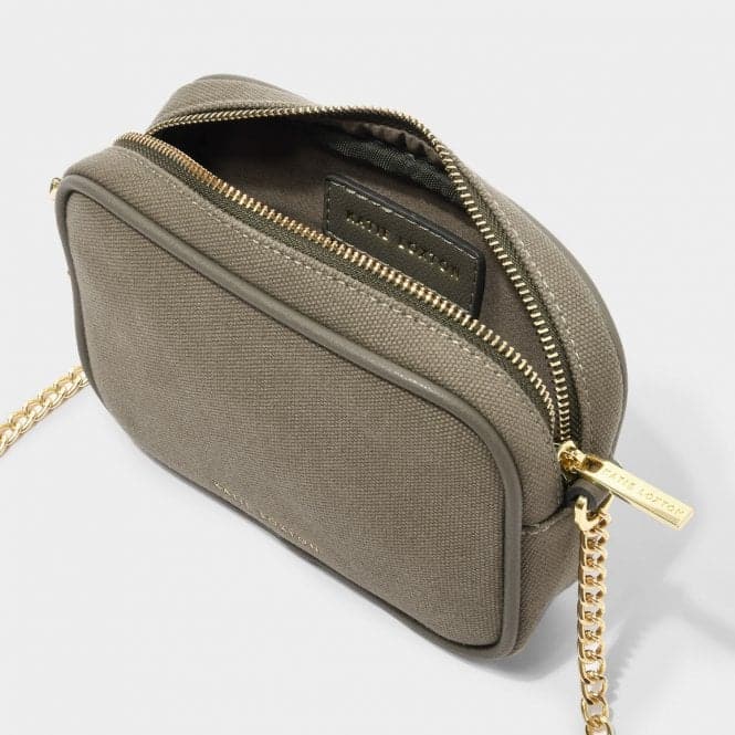 Amalfi Canvas Millie Crossbody Bag in Khaki KLB2759Katie LoxtonKLB2759