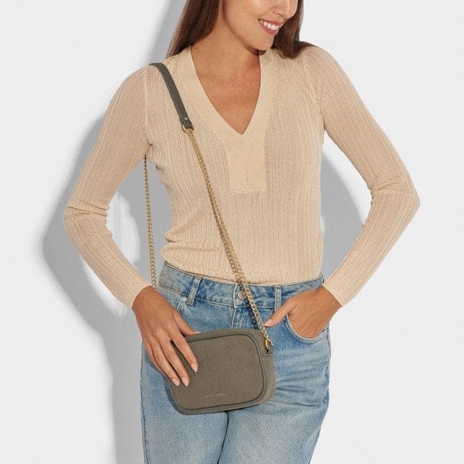 Amalfi Canvas Millie Crossbody Bag in Khaki KLB2759Katie LoxtonKLB2759