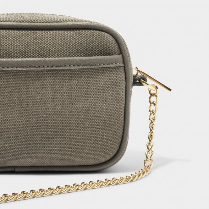 Amalfi Canvas Millie Crossbody Bag in Khaki KLB2759Katie LoxtonKLB2759