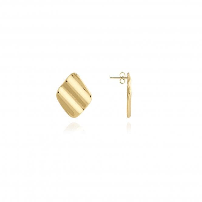 Amara Gold Ripple Earrings Gold Earrings 4468Joma Jewellery4468