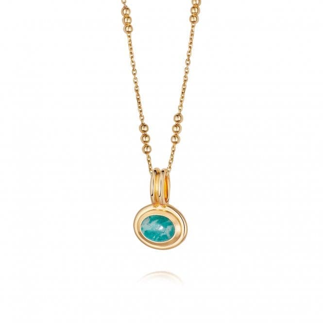Amazonite 18ct Gold Plated Necklace HN3003_GPDaisyHN3003_GP