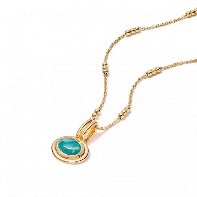 Amazonite 18ct Gold Plated Necklace HN3003_GPDaisyHN3003_GP