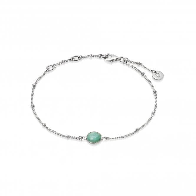 Amazonite Healing Stone Bobble Silver Bracelet HBR1003_SLVDaisyHBR1003_SLV