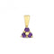 Amethyst 3 Stone Pendant PD230AGemstones JewelleryPD230A