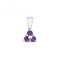 Amethyst 3 Stone Pendant PD230WAGemstones JewelleryPD230WA