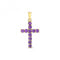 Amethyst Cross Pendant PD275AGemstones JewelleryPD275A