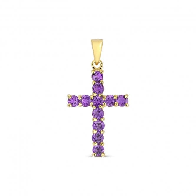 Amethyst Cross Pendant PD275AGemstones JewelleryPD275A