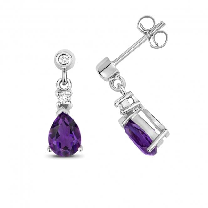 Amethyst Drop Pear Earrings ED245WAGemstones JewelleryED245WA