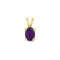 Amethyst Oval Pendant PD277AGemstones JewelleryPD277A