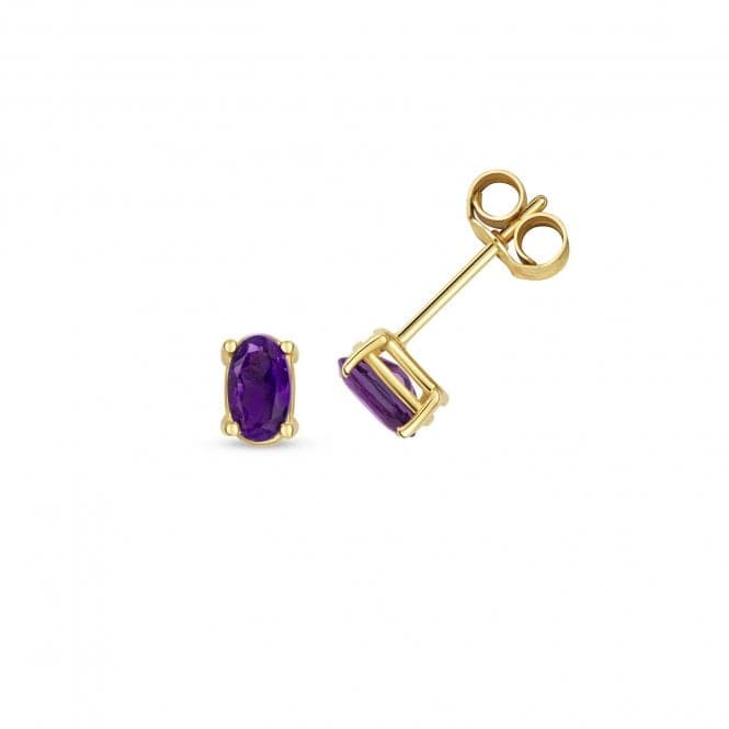 Amethyst Oval Stud Earrings ED409AGemstones JewelleryED409A