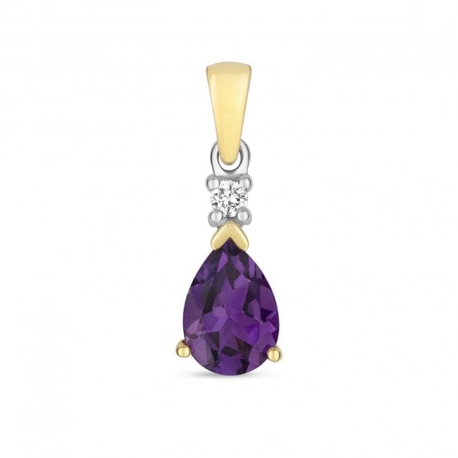 Amethyst Pear Pendant PD237AGemstones JewelleryPD237A