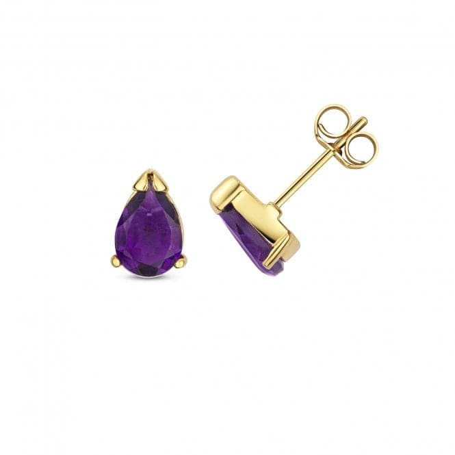 Amethyst Pear Shape Stud Earrings ED411AGemstones JewelleryED411A