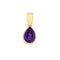 Amethyst Rubover Pendant PD236AGemstones JewelleryPD236A