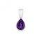 Amethyst Rubover Pendant PD236WAGemstones JewelleryPD236WA