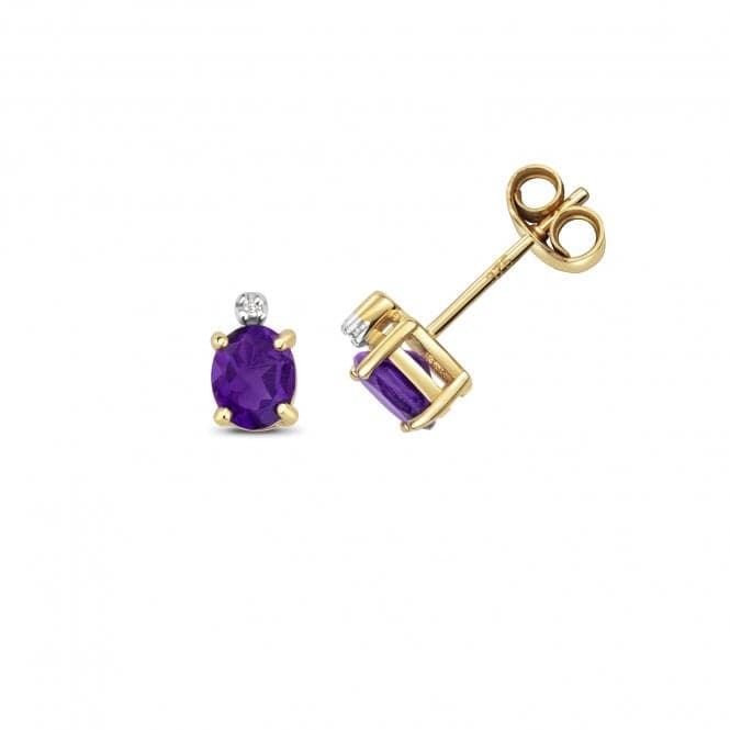 Amethyst Stud Earrings ED286AGemstones JewelleryED286A