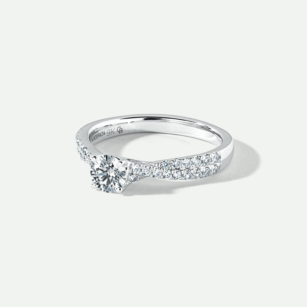 Amie | 9ct White Gold 0.66ct tw Lab Grown Diamond Engagement RingCreated BrillianceBA0073975 - O