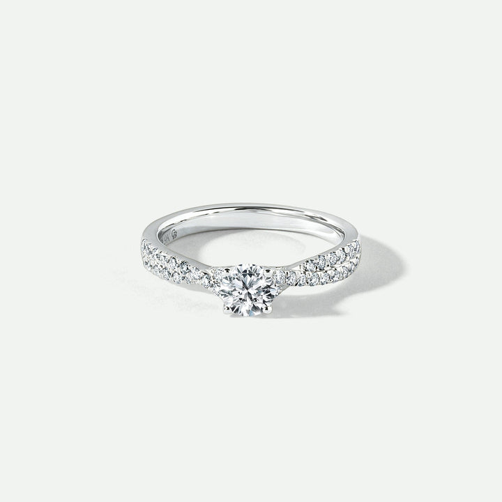 Amie | 9ct White Gold 0.66ct tw Lab Grown Diamond Engagement RingCreated BrillianceBA0073975 - O