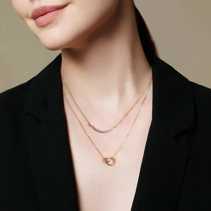 Ania Haie Gold Arc Pavé Necklace N056 - 02GAnia HaieN056 - 02G