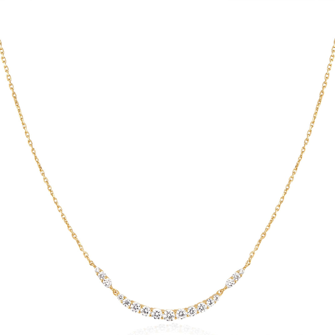 Ania Haie Gold Arc Pavé Necklace N056 - 02GAnia HaieN056 - 02G