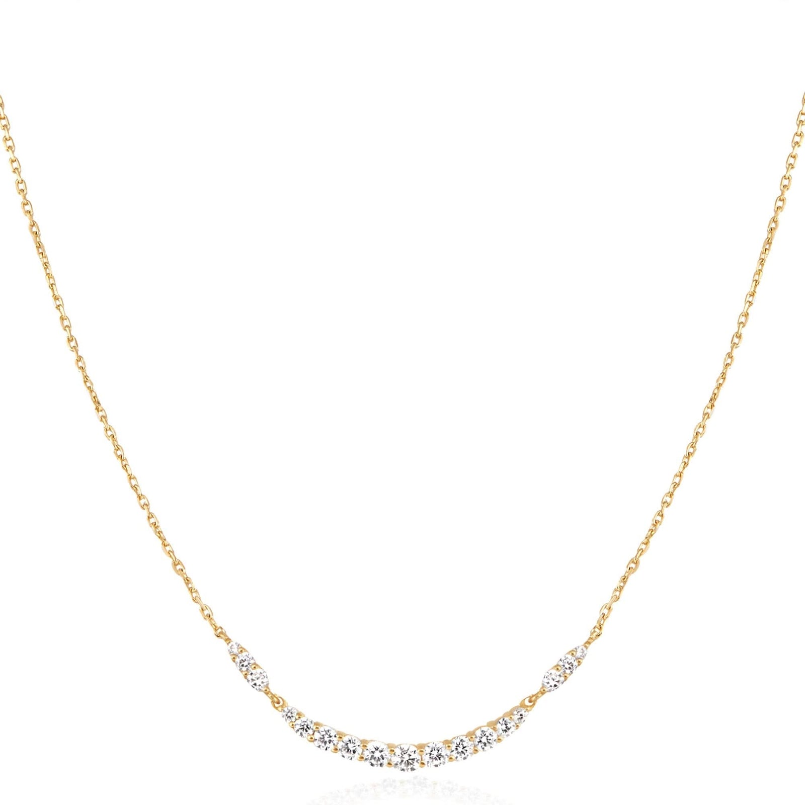 Ania Haie Gold Arc Pavé Necklace N056 - 02GAnia HaieN056 - 02G