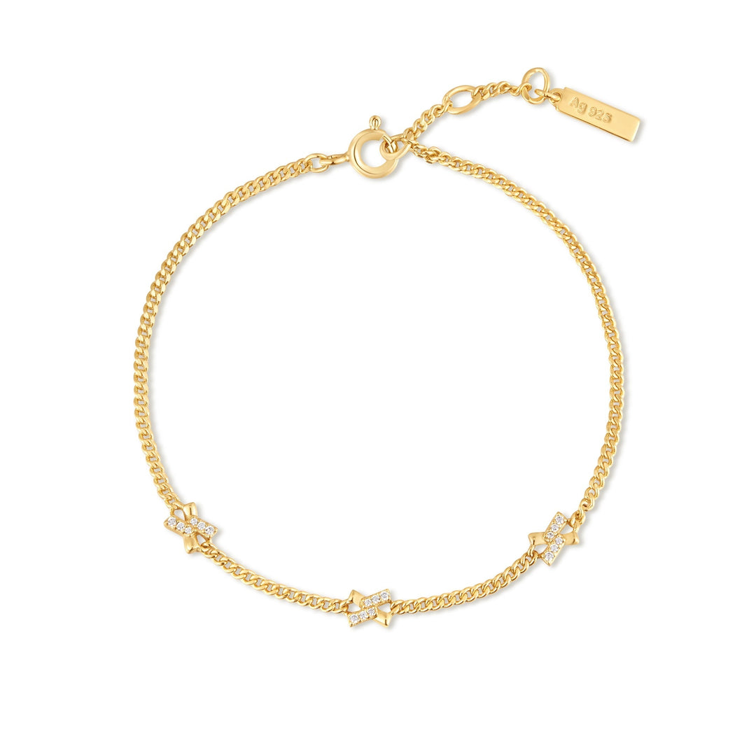 Ania Haie Gold Cross Station Bracelet B061 - 03GAnia HaieB061 - 03G