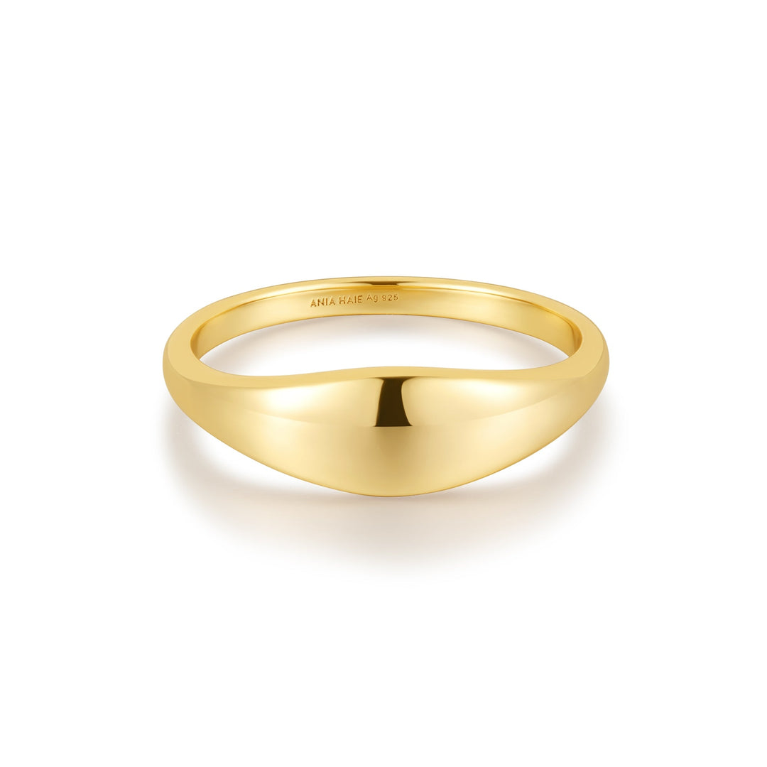 Ania Haie Gold Dome Plain Ring R058 - 05GAnia HaieR058 - 05G - 52