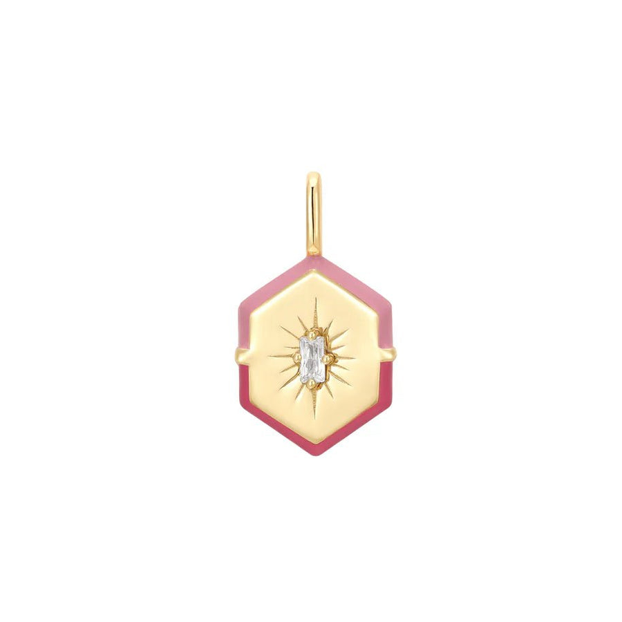 Ania Haie Gold Enamel Hexagon Charm NC048 - 06GAnia HaieNC048 - 06G