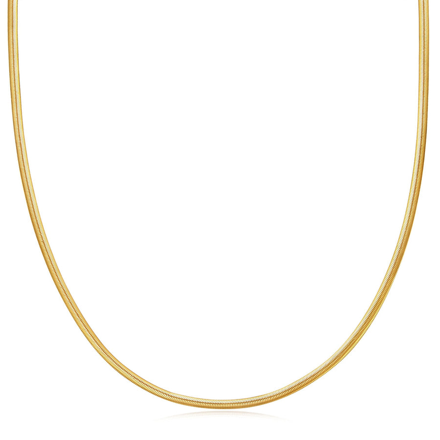 Ania Haie Gold Flat Snake Chain Necklace N057 - 03GAnia HaieN057 - 03G