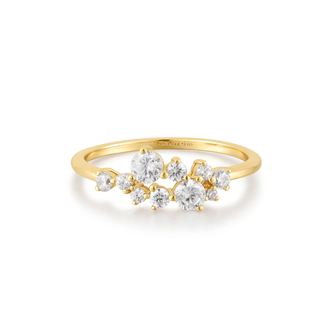 Ania Haie Gold Flower Cluster Pavé Ring R058 - 02GAnia HaieR058 - 02G - 52