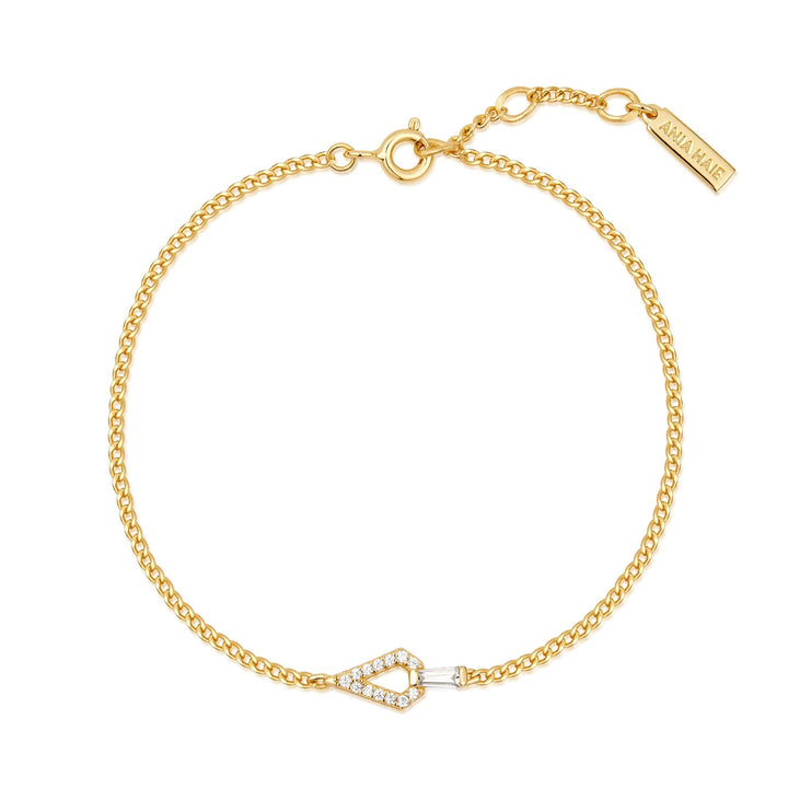 Ania Haie Gold Geometric Cubic Zirconia Bracelet B059 - 02GAnia HaieB059 - 02G