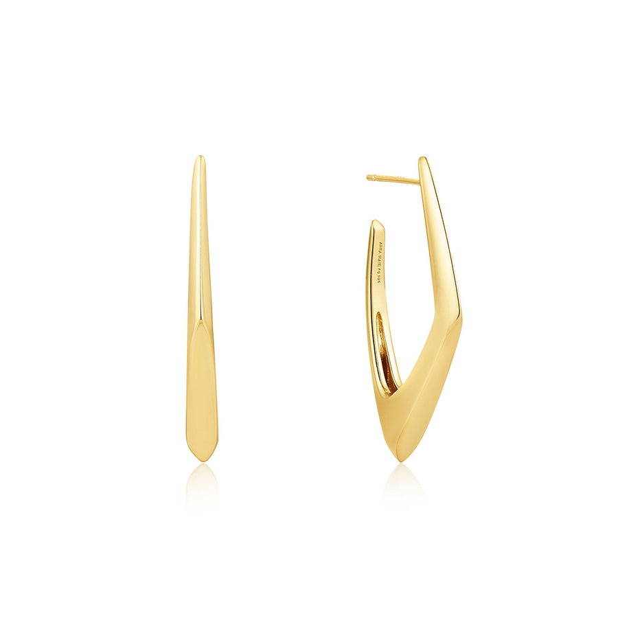 Ania Haie Gold Geometric Hoop Earrings E053 - 08GAnia HaieE053 - 08G