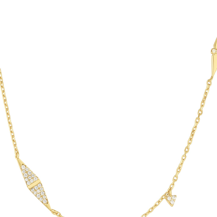 Ania Haie Gold Geometric Sparkle Chain Necklace N053 - 06GAnia HaieN053 - 06G