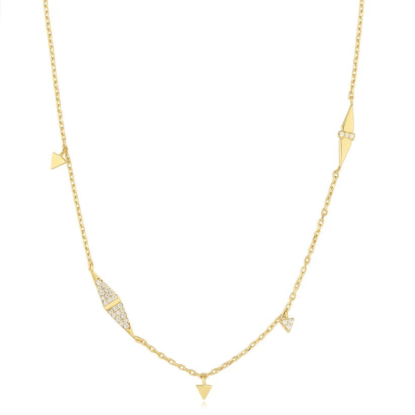 Ania Haie Gold Geometric Sparkle Chain Necklace N053 - 06GAnia HaieN053 - 06G