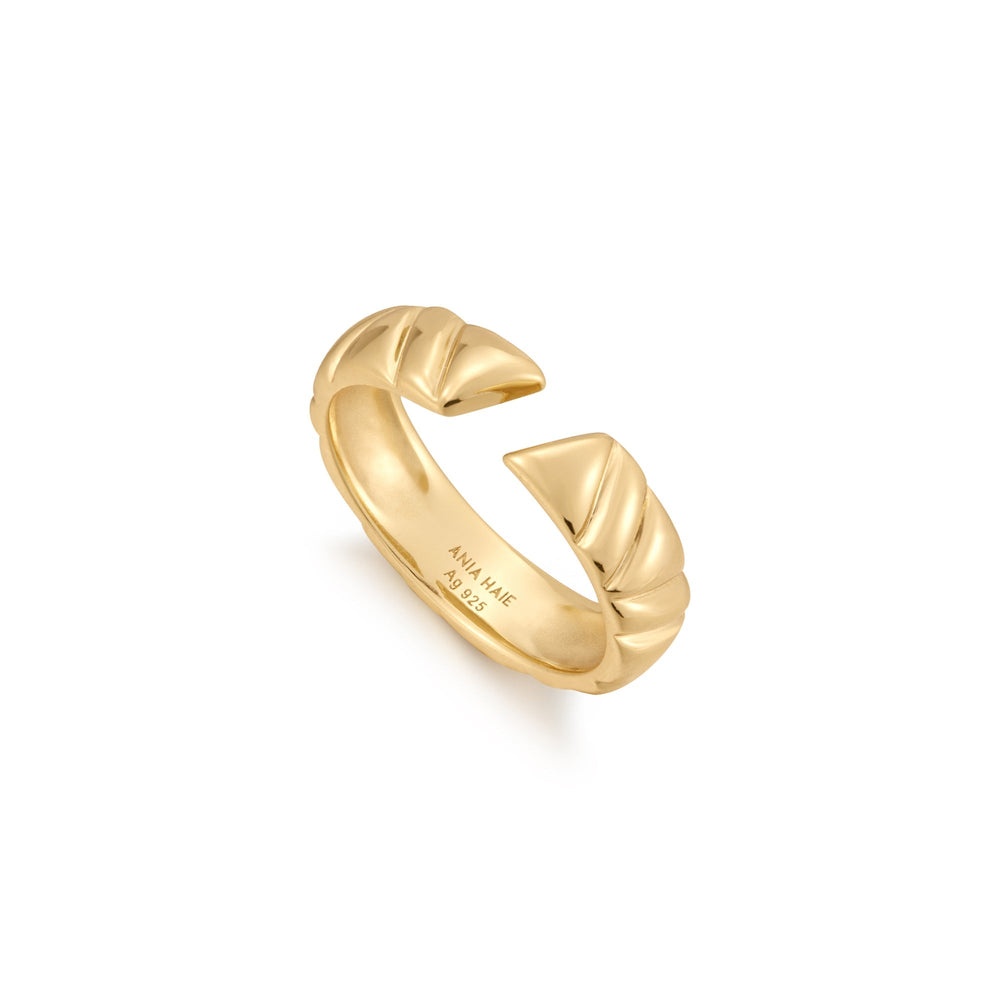 Ania Haie Gold Irregular Twill Adjustable Ring R057 - 03GAnia HaieR057 - 03G