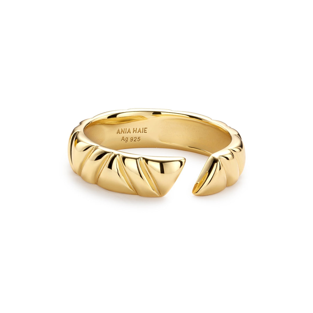 Ania Haie Gold Irregular Twill Adjustable Ring R057 - 03GAnia HaieR057 - 03G