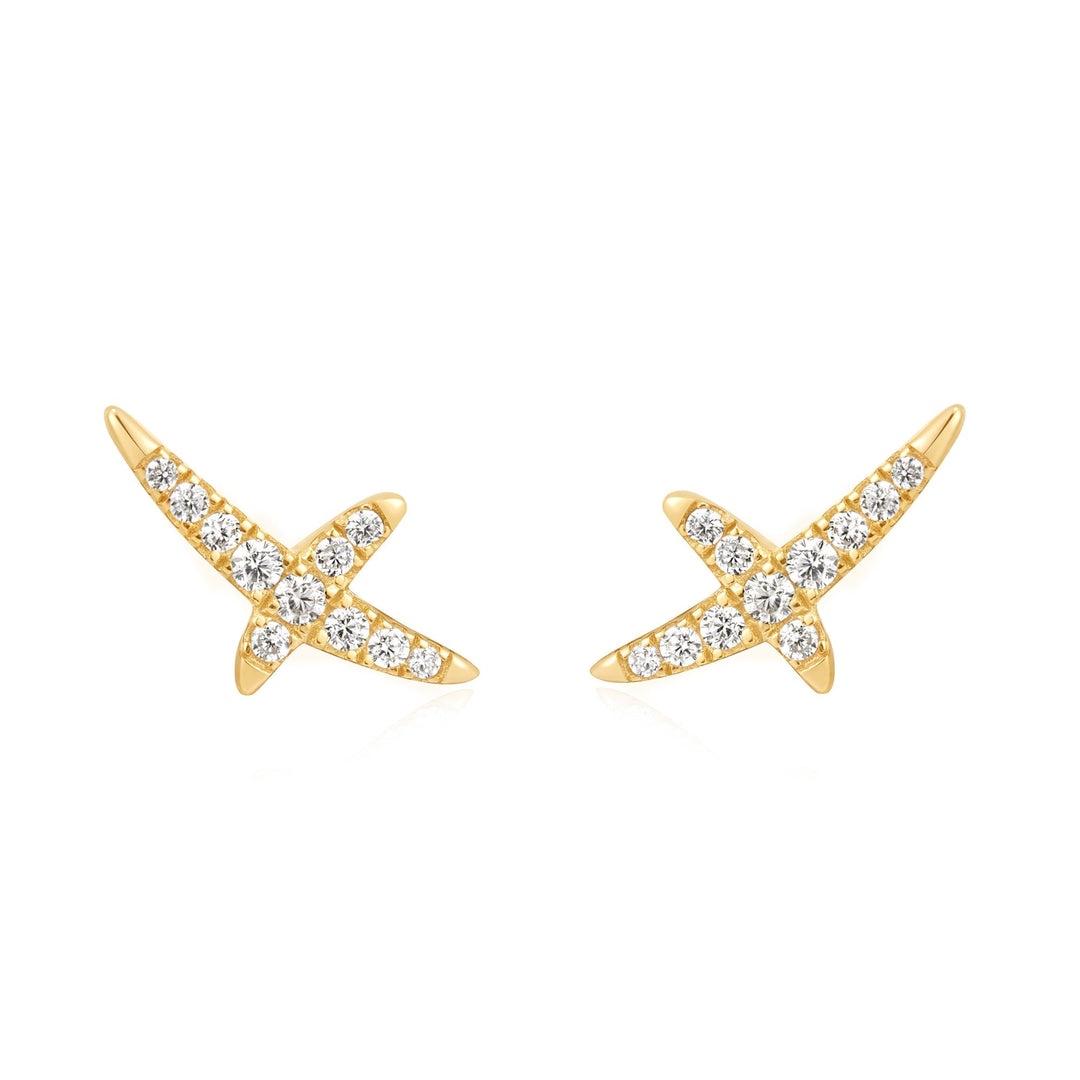 Ania Haie Gold Kiss Pavé Studs E057 - 02GAnia HaieE057 - 02G