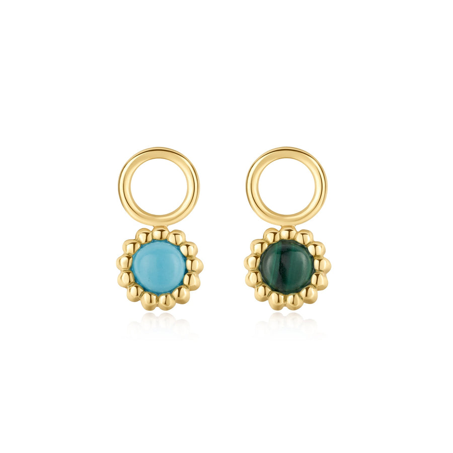 Ania Haie Gold Malachite Turquoise Earring Charm EC060 - 03GAnia HaieEC060 - 03G