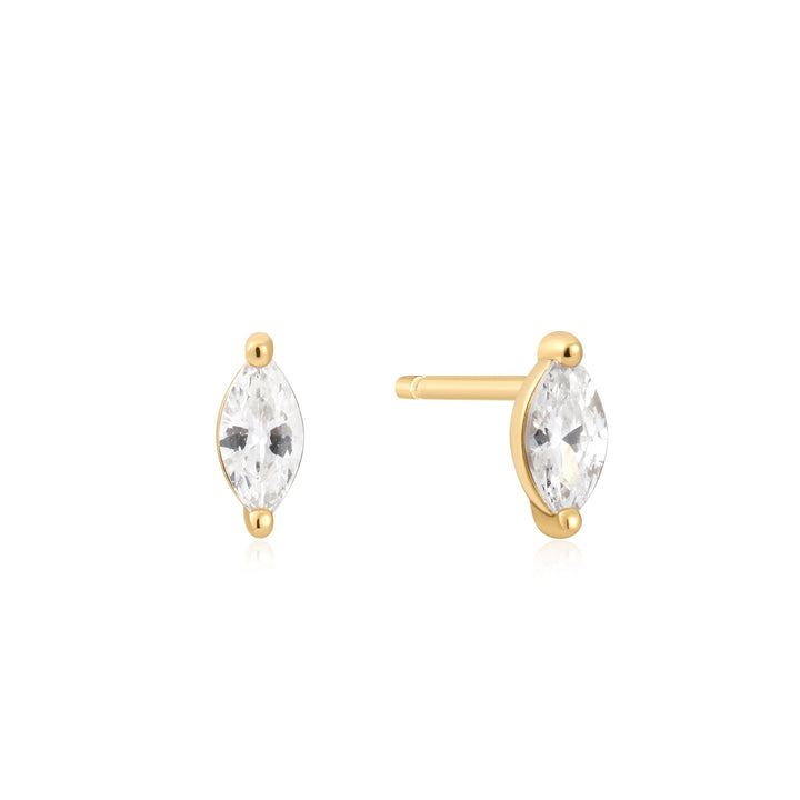 Ania Haie Gold Marquise Solitaire Studs E059 - 02GAnia HaieE059 - 02G