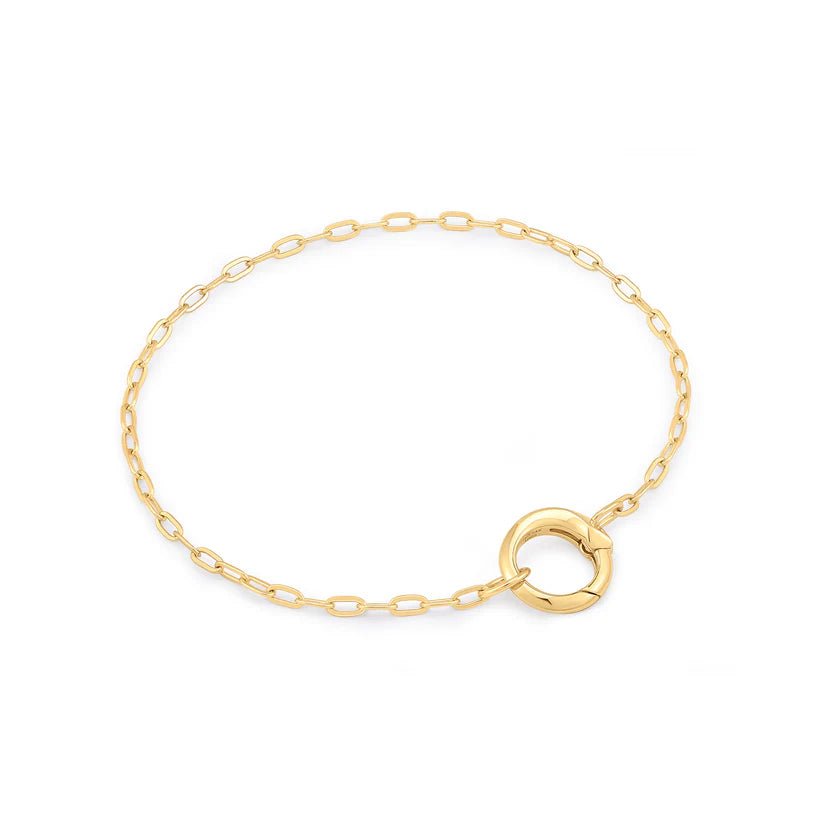 Ania Haie Gold Mini Link Charm Chain Connector Bracelet B048 - 02GAnia HaieB048 - 02G