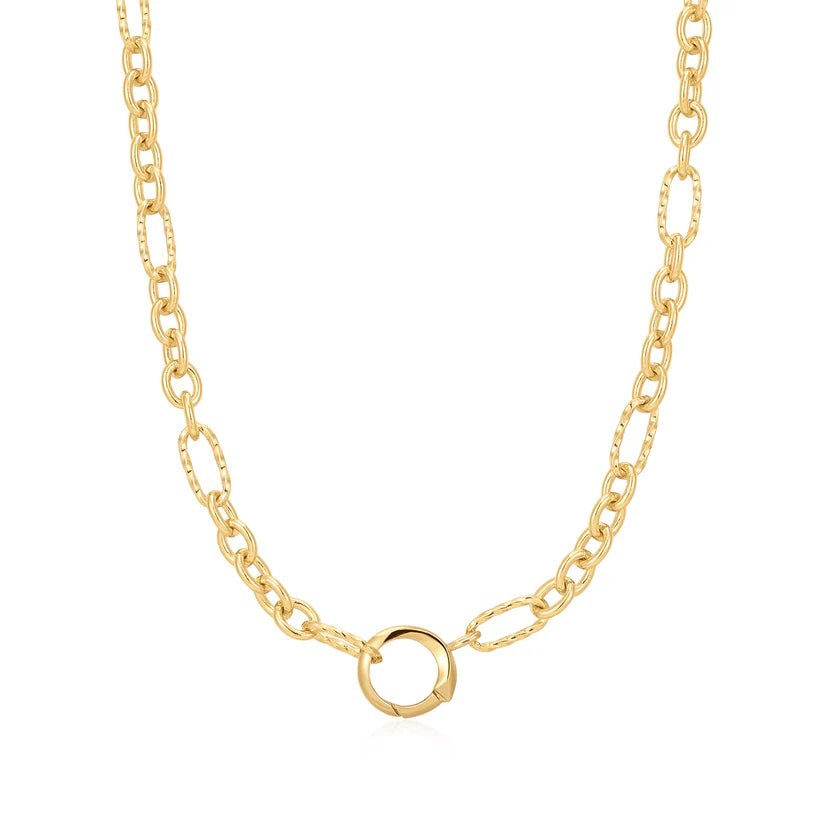 Ania Haie Gold Mixed Link Charm Chain Connector Necklace N048 - 03GAnia HaieN048 - 03G