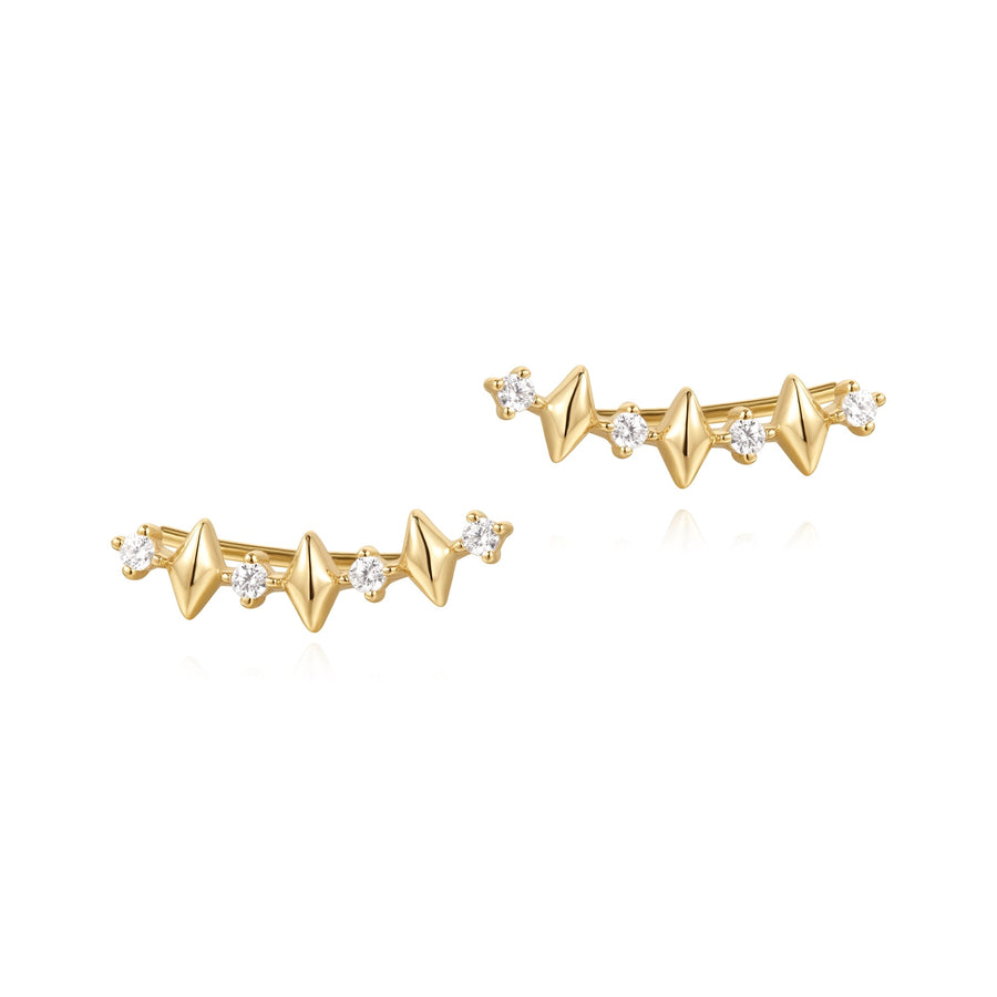 Ania Haie Gold Multi Sparkle Climber Studs E061 - 04GAnia HaieE061 - 04G