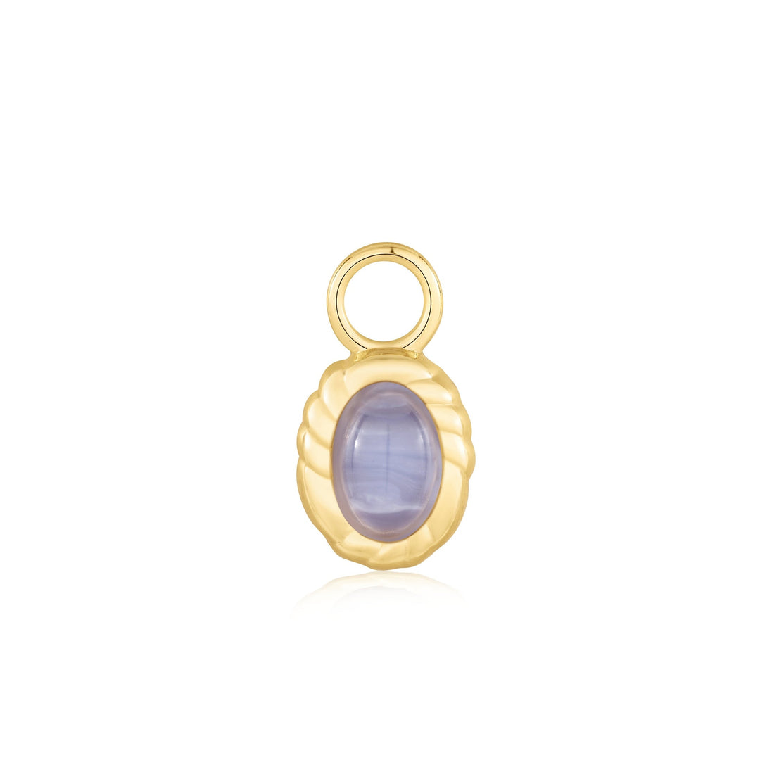 Ania Haie Gold Oval Blue Agate Earring Charm EC055 - 01GAnia HaieEC055 - 01G