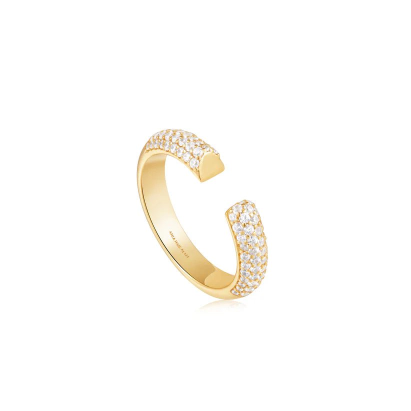 Ania Haie Gold Pavé Adjustable Ring R051 - 01GAnia HaieR051 - 01G