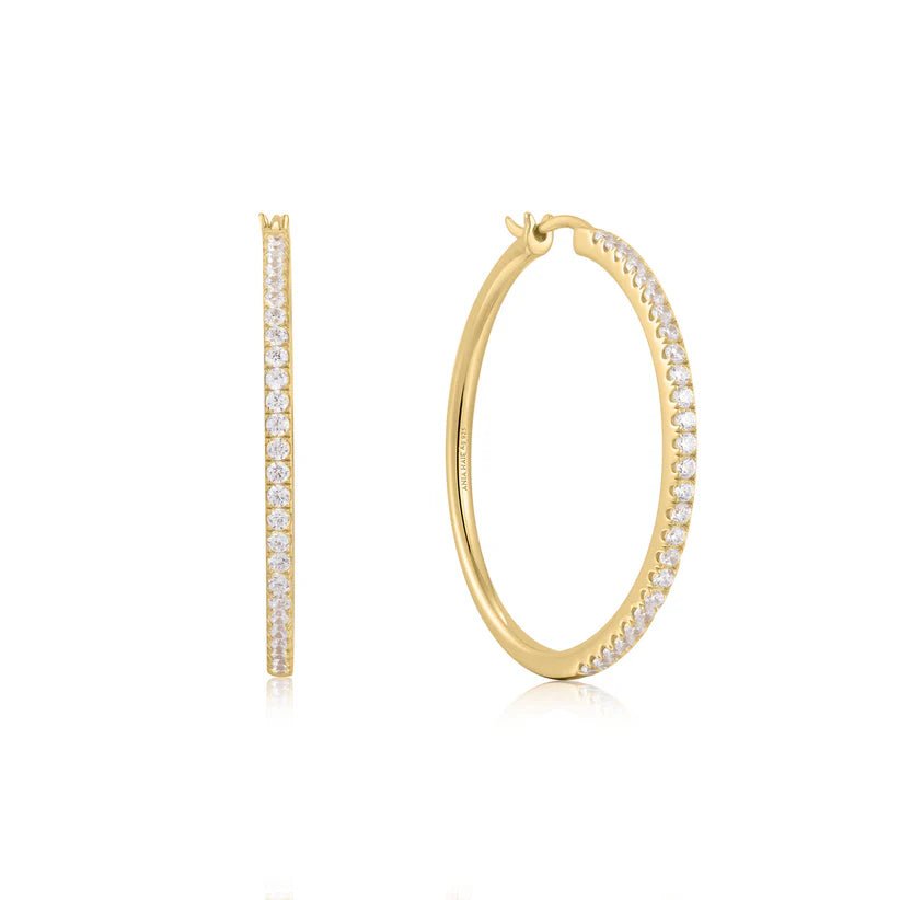 Ania Haie Gold Pavé Hoop Earrings E052 - 03GAnia HaieE052 - 03G