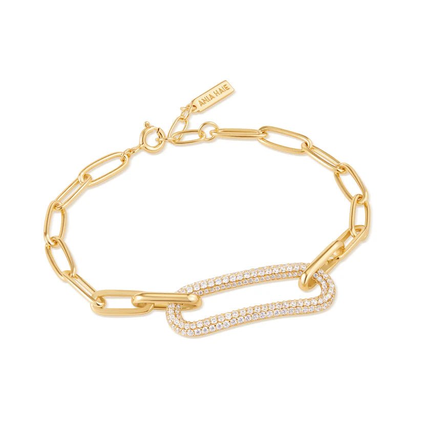 Ania Haie Gold Pavé Link Bracelet B051 - 01GAnia HaieB051 - 01G