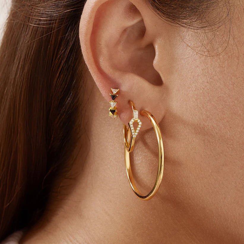 Ania Haie Gold Plain Oversized Hoops E059 - 21GAnia HaieE059 - 21G