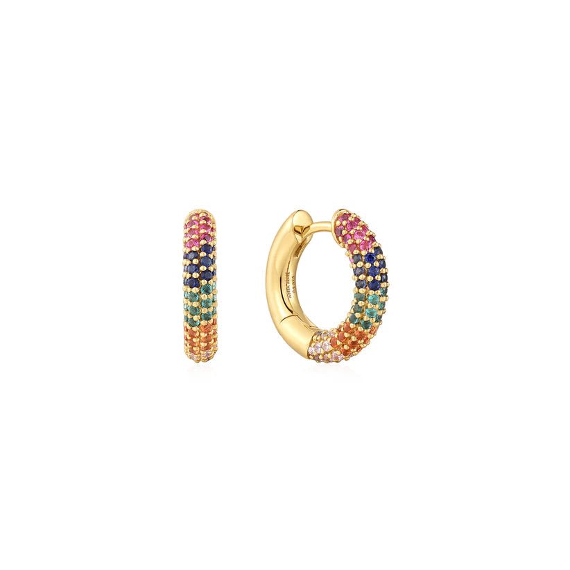 Ania Haie Gold Rainbow Huggie Hoop Earrings E048 - 05GAnia HaieE048 - 05G