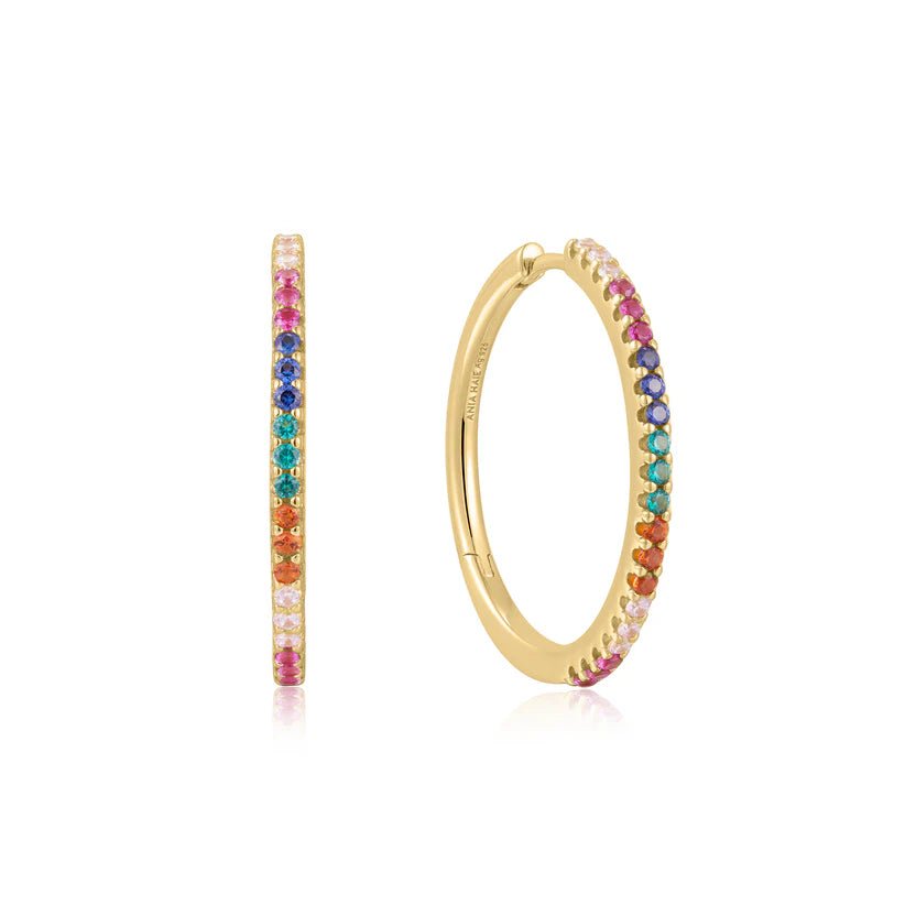 Ania Haie Gold Rainbow Pavé Hoop Earrings E052 - 01GAnia HaieE052 - 01G